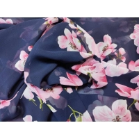 Duża sukienka plażowa - eleganckie PAREO XXL szyfon różowa orchidea